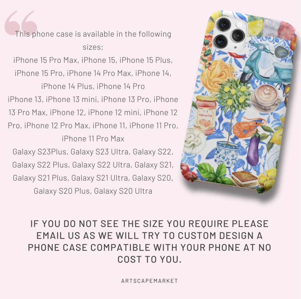 Amalfi Positano Collage Phone Case
