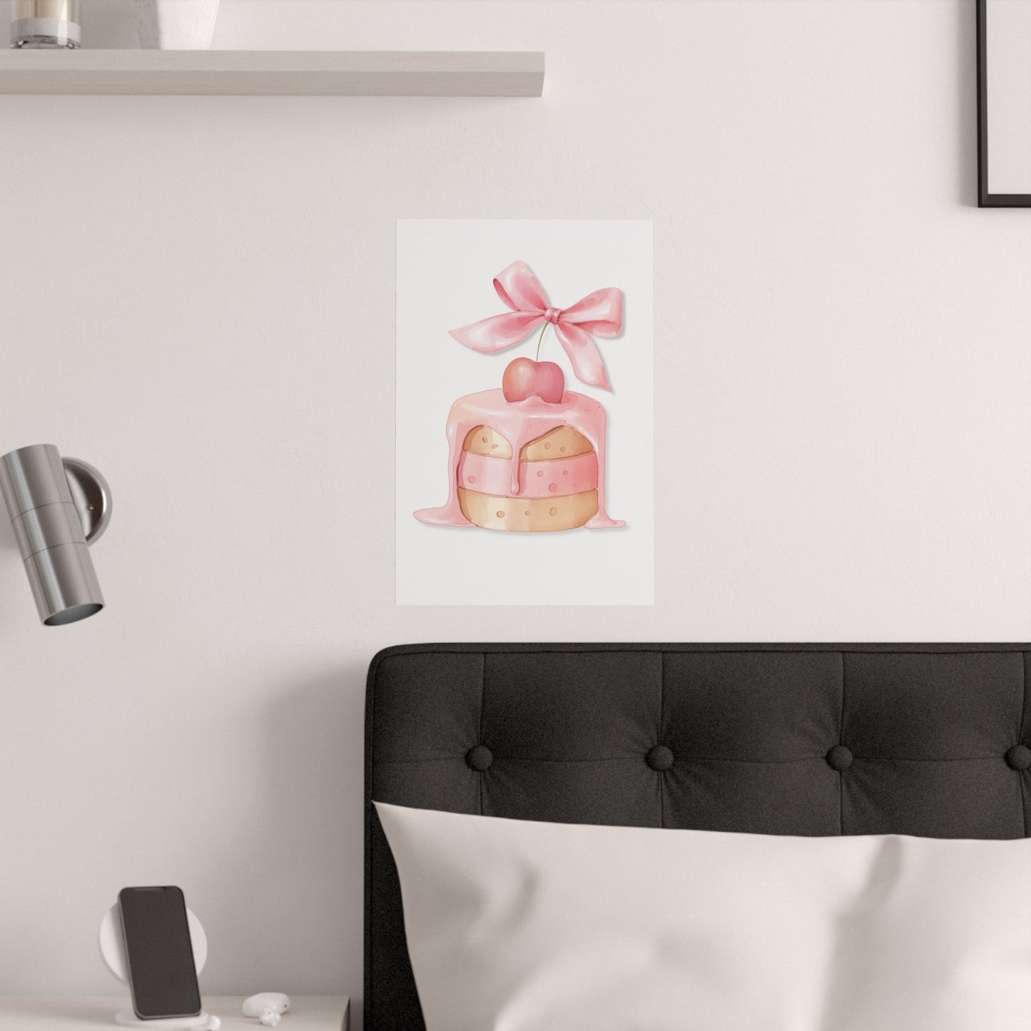 Cupcake 3 Wall Art | Feminine Poster Printed on Premium Paper