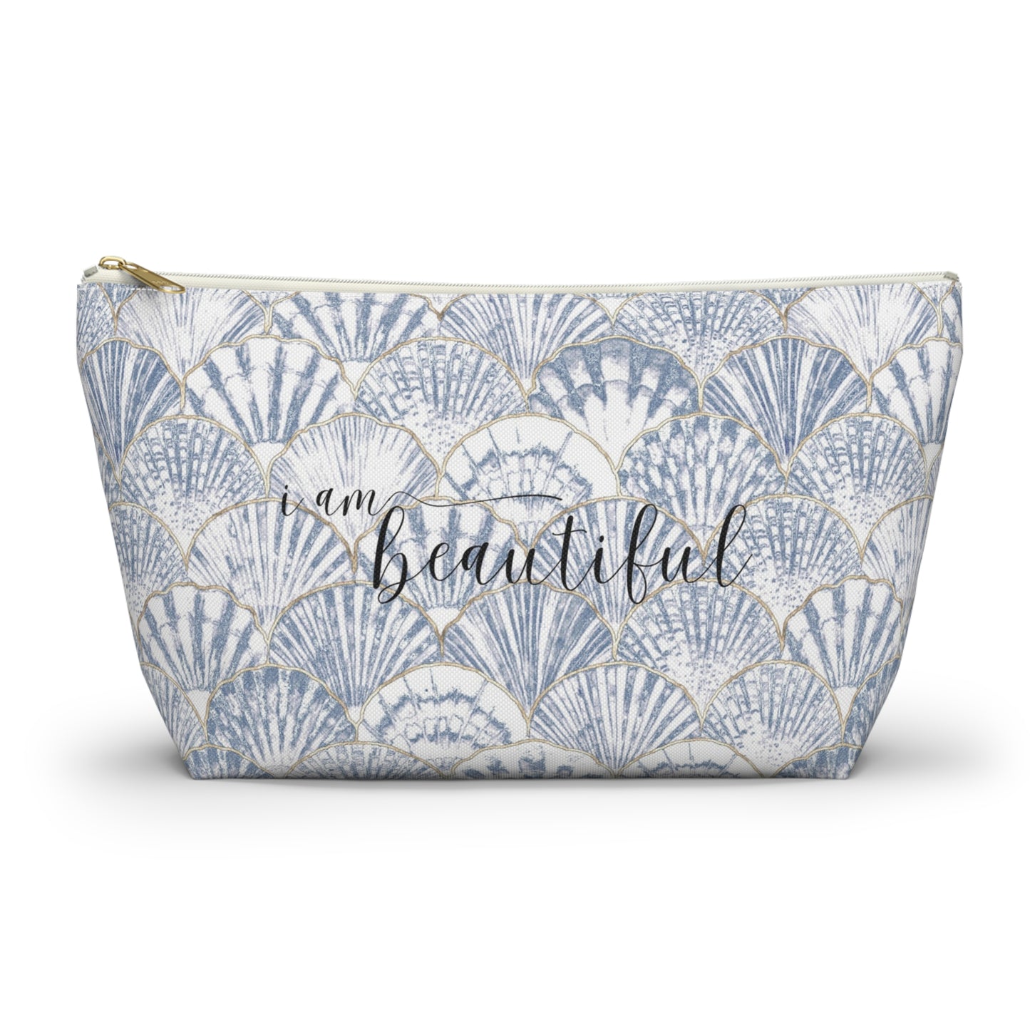 Sea Shells I am Beautiful Accessory Pouch w T-bottom