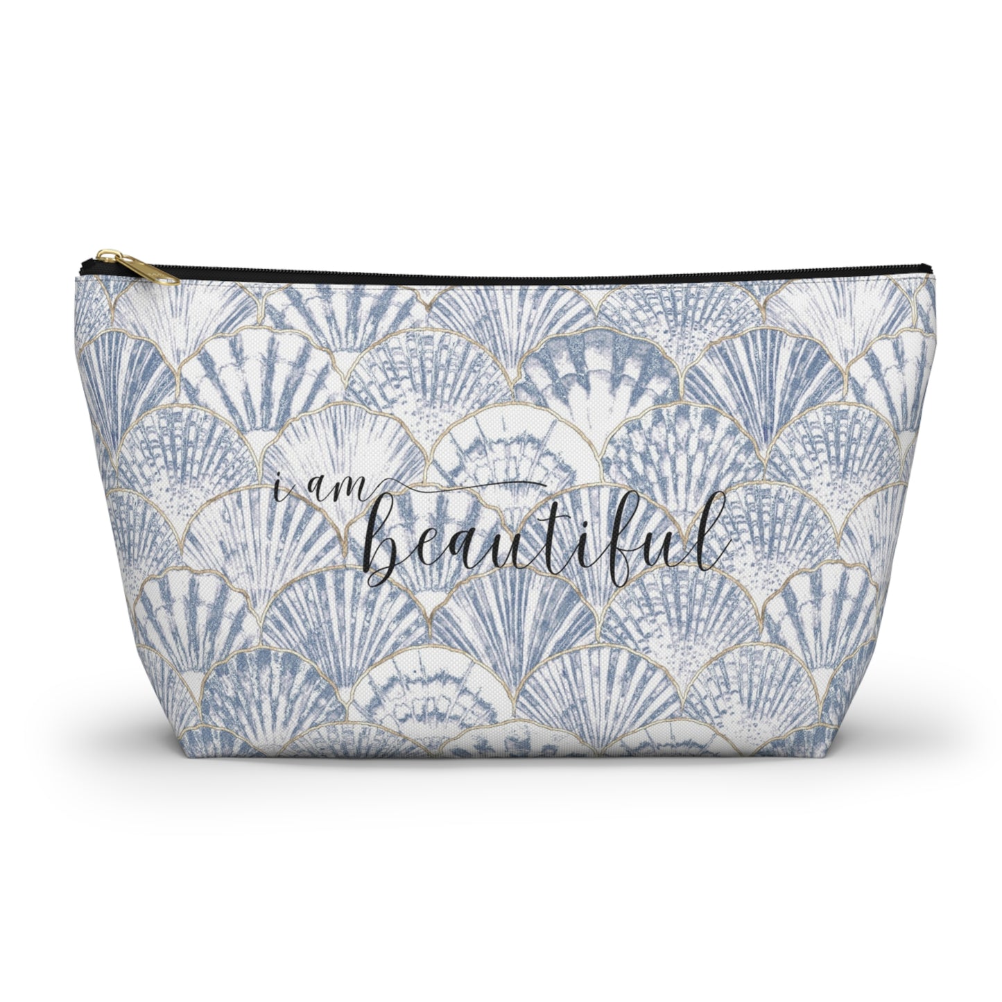 Sea Shells I am Beautiful Accessory Pouch w T-bottom