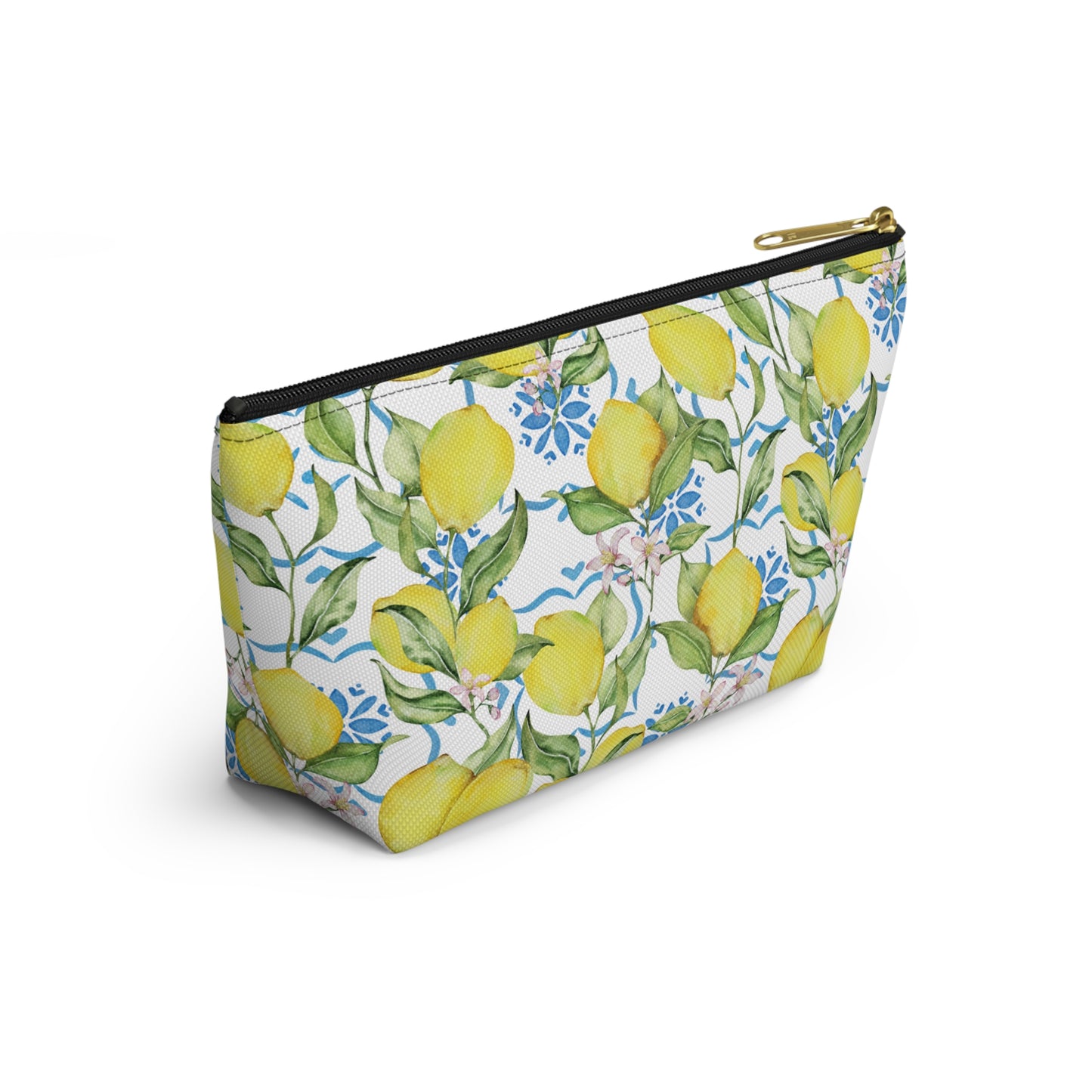 Mediterranean Lemons Accessory Pouch w T-bottom