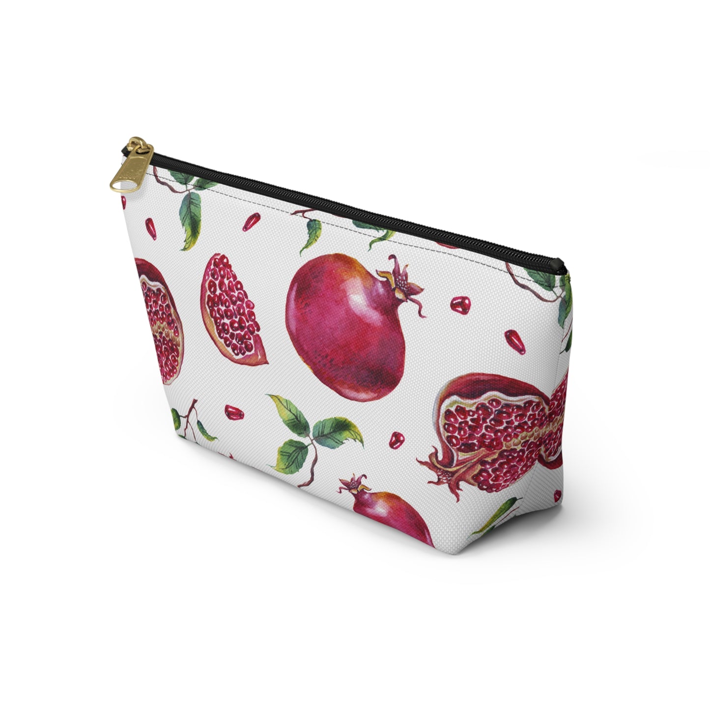 Pomegranate Accessory Pouch w T-bottom, make up, accessories travel pouch