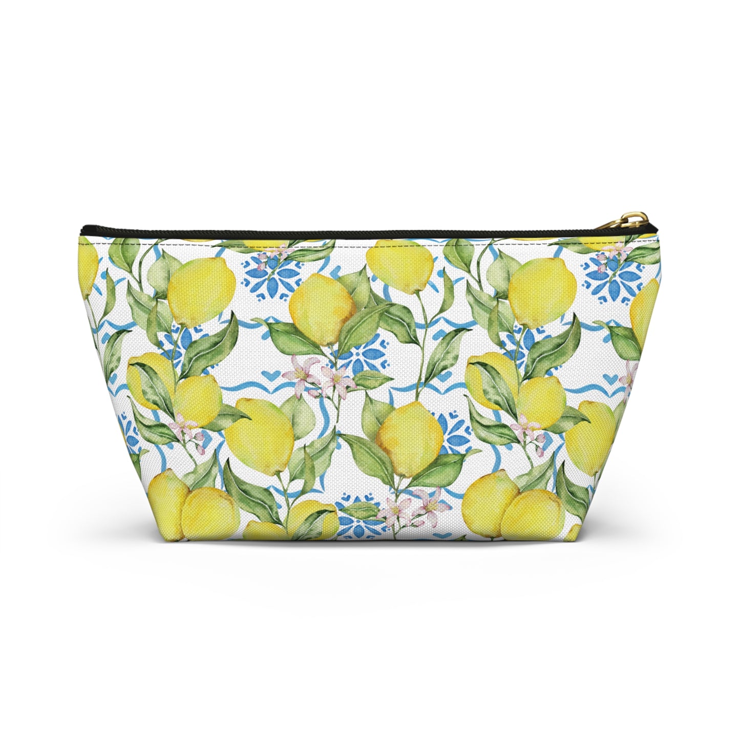 Mediterranean Lemons Accessory Pouch w T-bottom