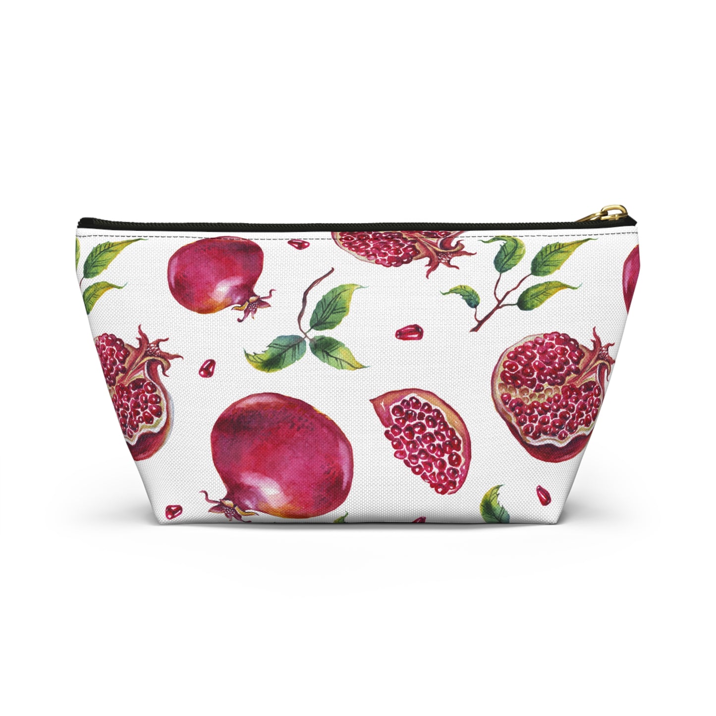 Pomegranate Accessory Pouch w T-bottom, make up, accessories travel pouch