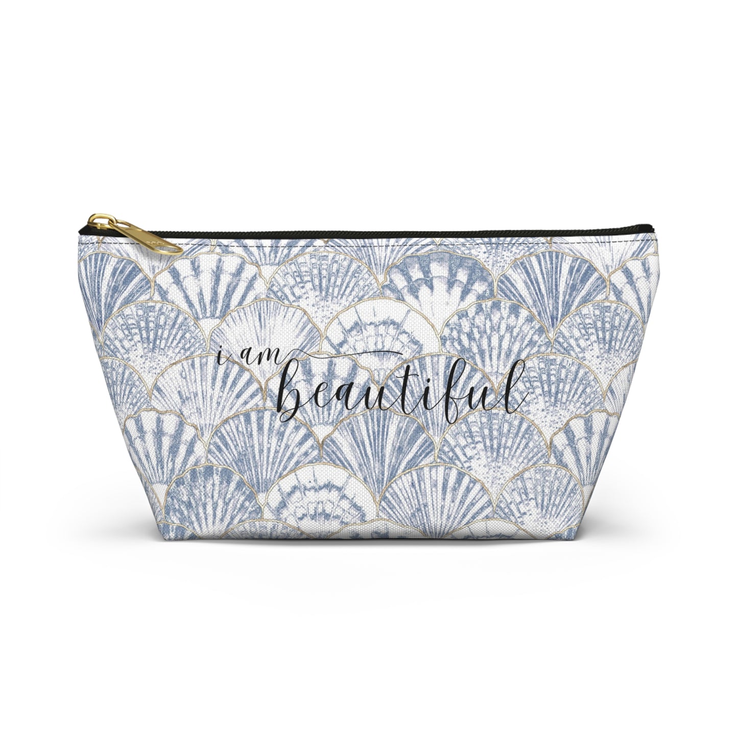 Sea Shells I am Beautiful Accessory Pouch w T-bottom