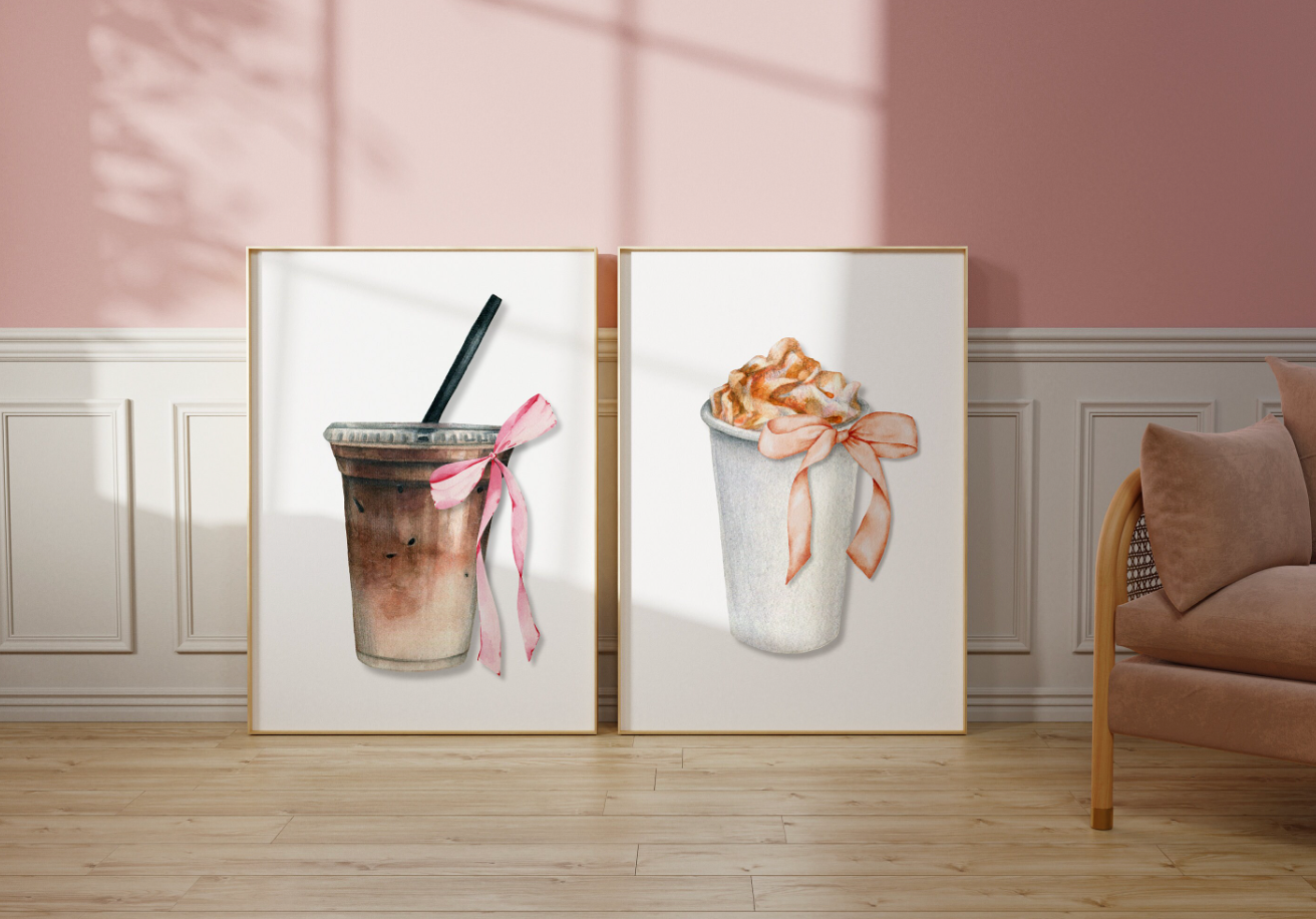 Coffee to Go Wall Art Poster Print