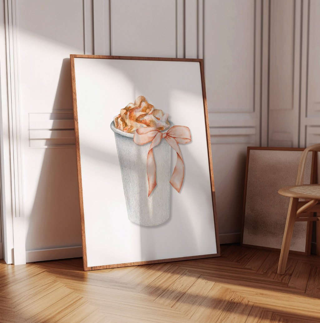 Coffee to go printed poster print