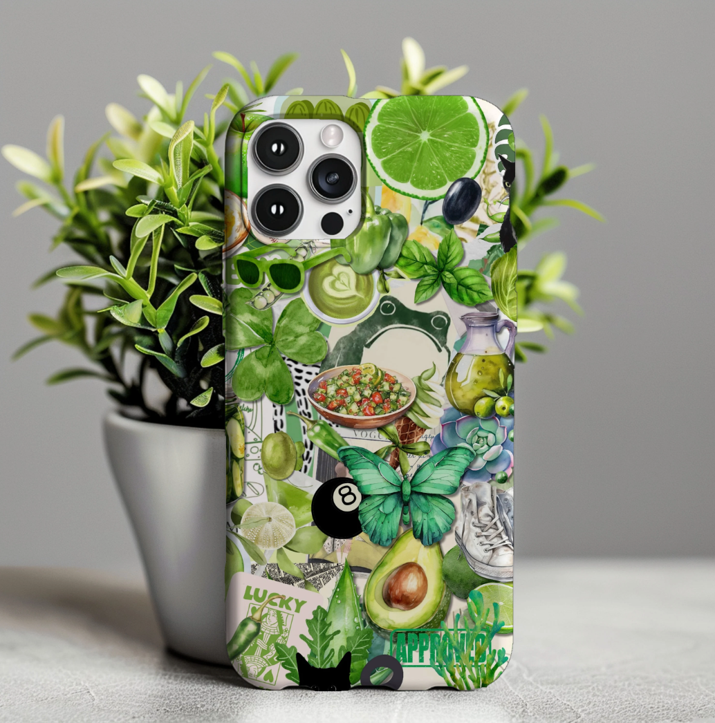 Collage Green Phone Case