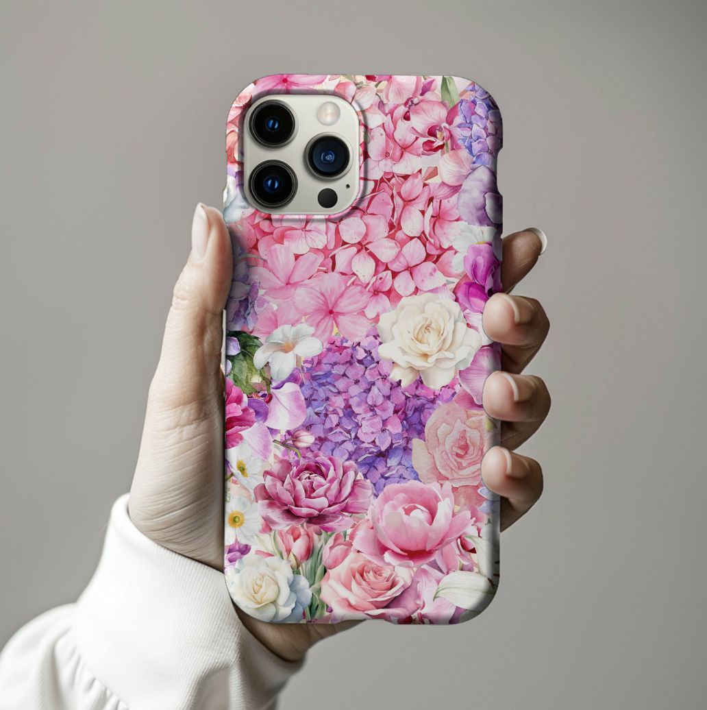 Pink Floral Collage Phone Case
