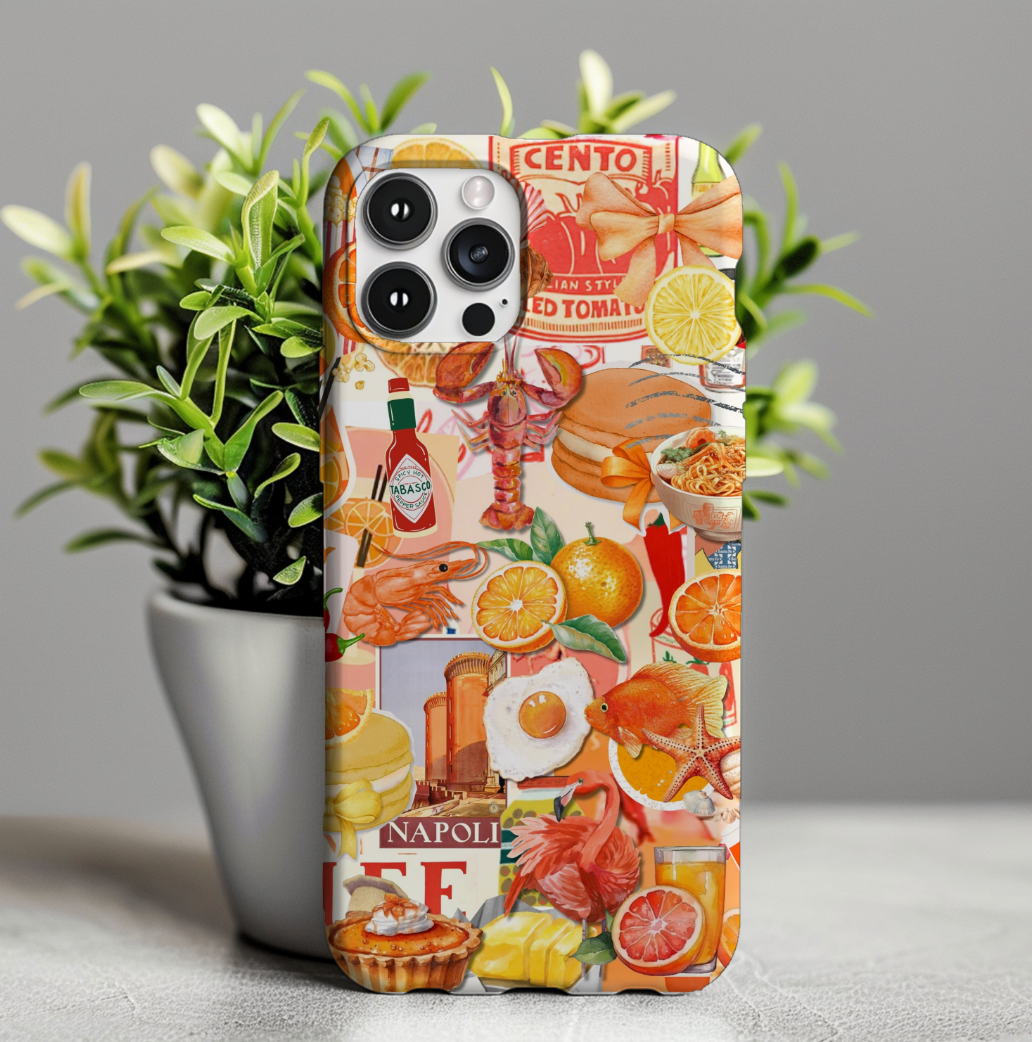 Collage Orange Phone Case