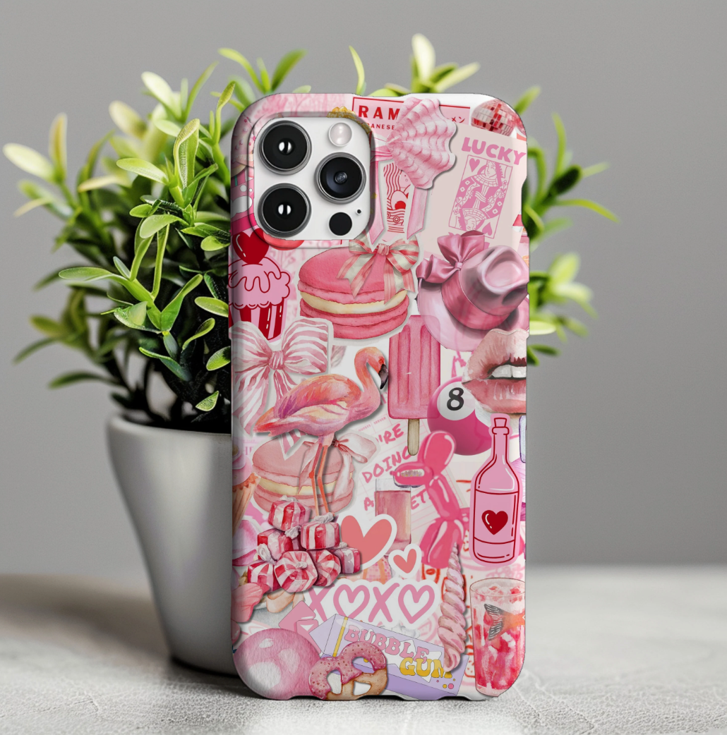 Collage Pink Coquette Phone Case