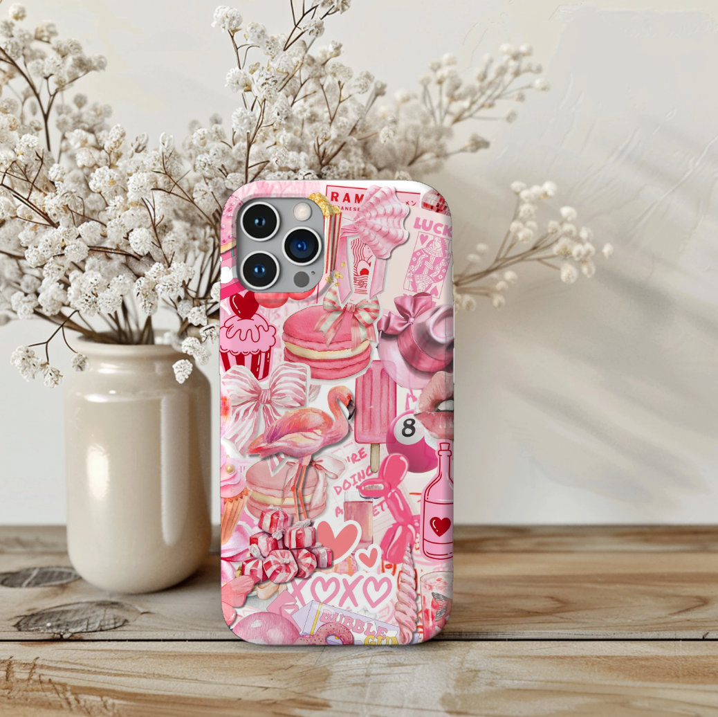 Collage Pink Coquette Phone Case