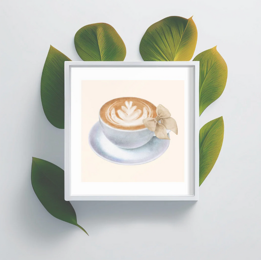 Square Coffee Wall Art | Coffee 2 Poster Printed on Premium Paper