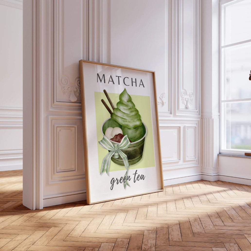 Matcha Wall Art | Matcha Green Tea Poster Art Prints
