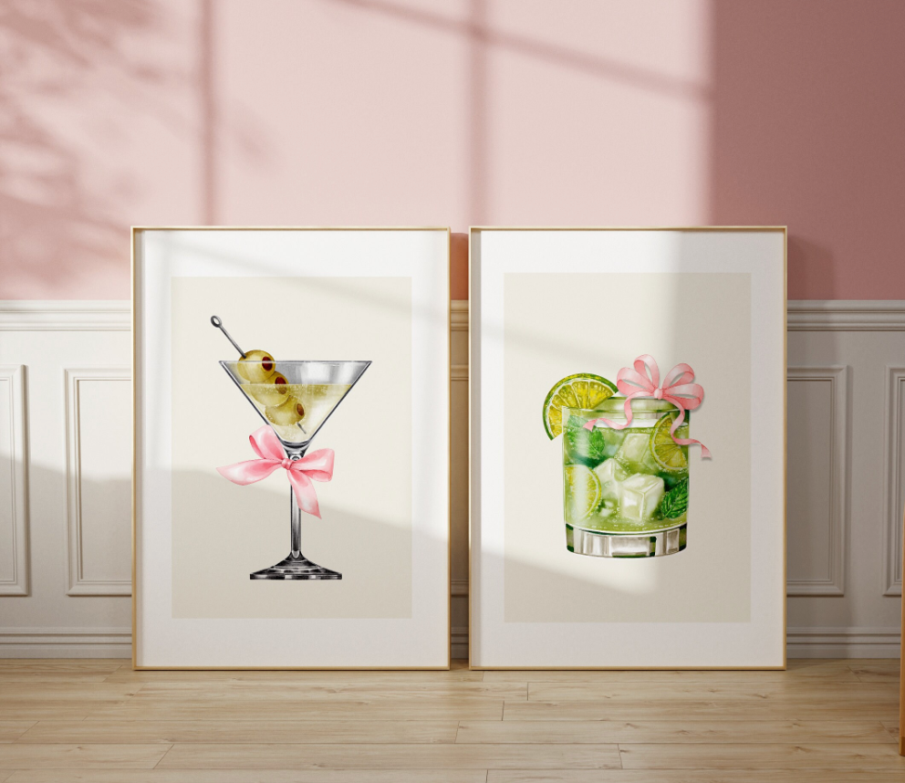 Mojito Cocktail Wall Art Poster Print