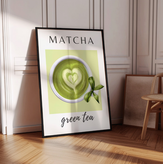 Matcha Green Tea Poster Print