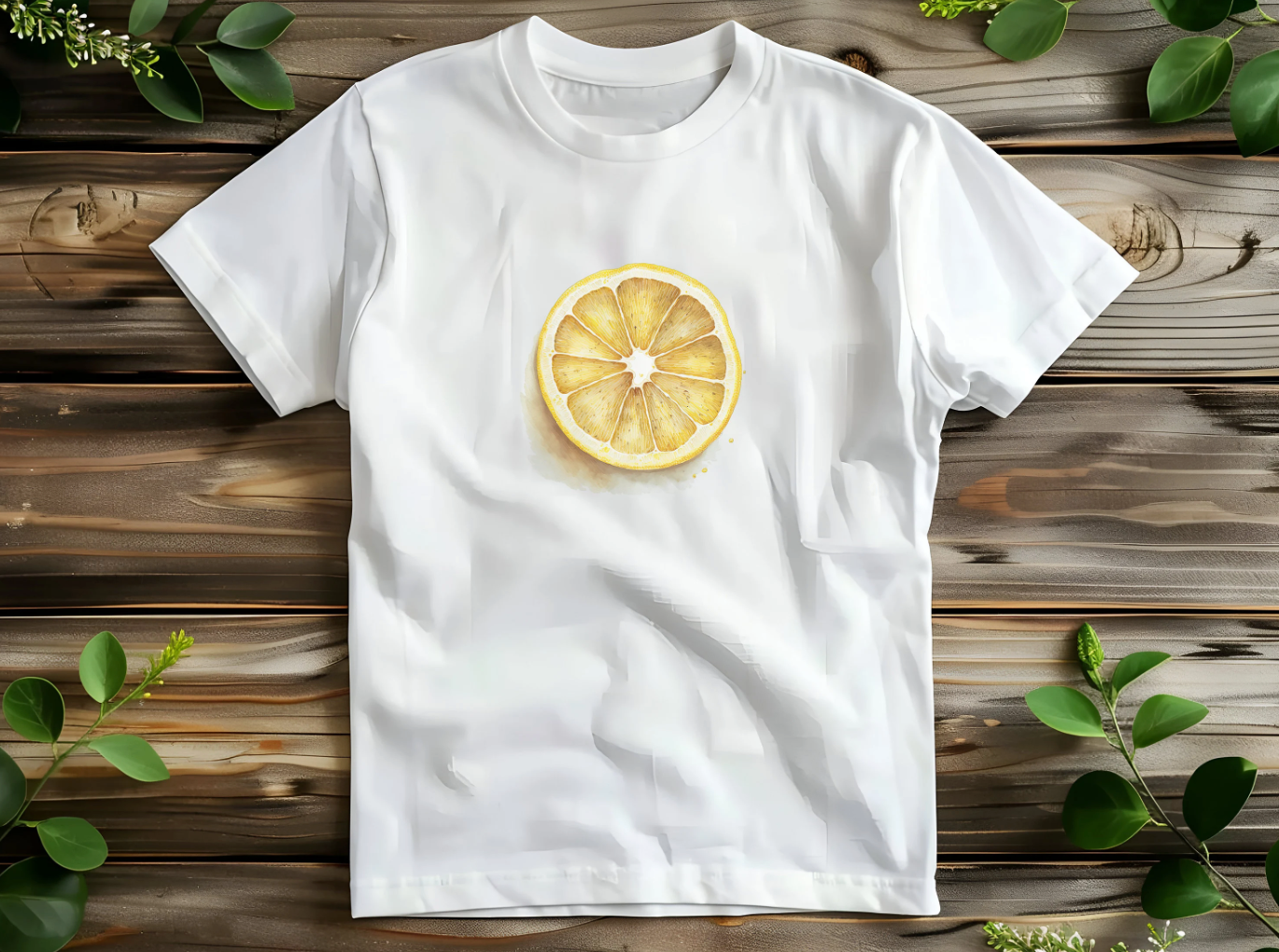 Graphic Baby Tee Lemon Slice