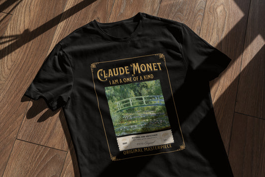 Claude Monet Vintage T-Shirt | Bridge Over a Pond of Water Lilies