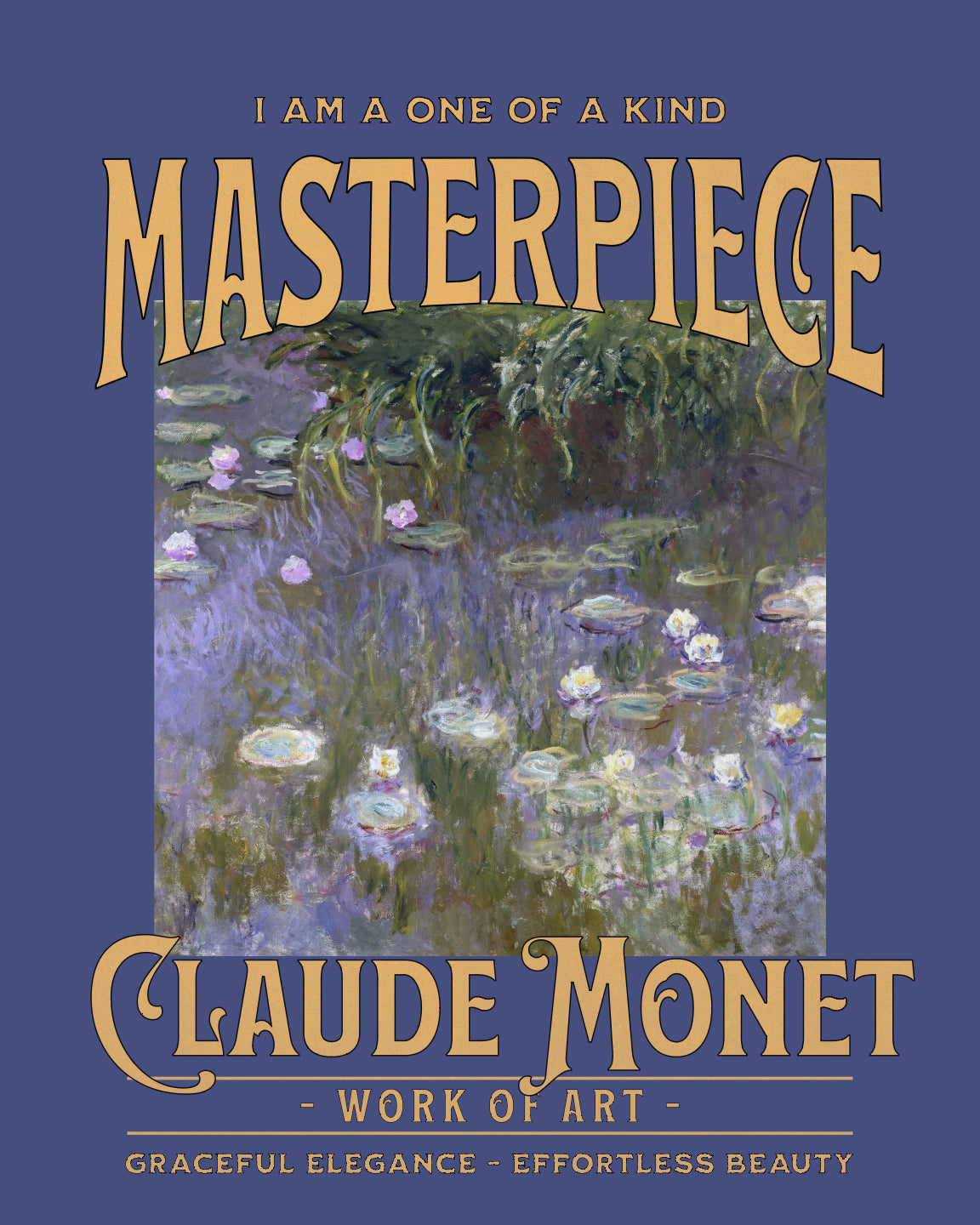 Claude Monet Vintage T-Shirt | Water Lilies
