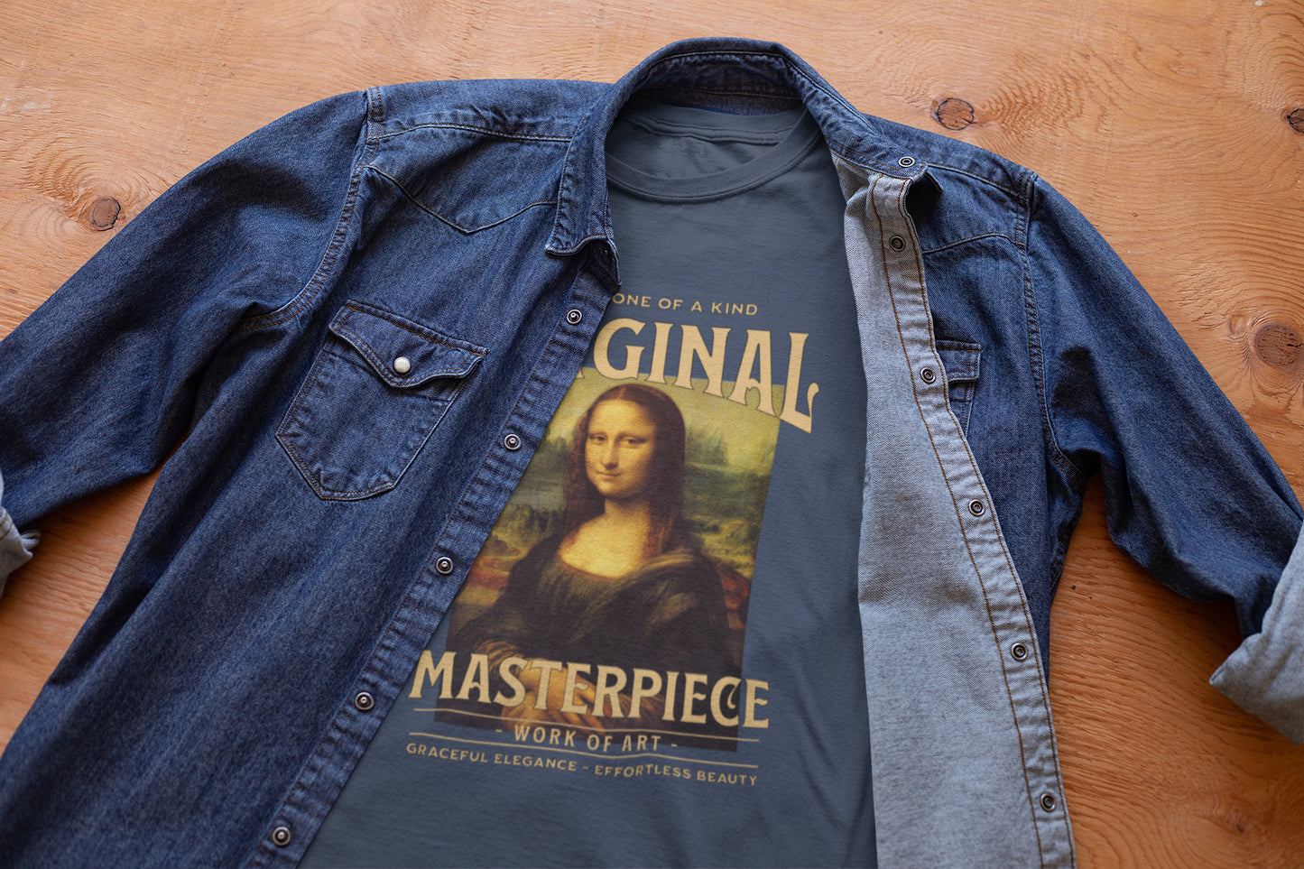 Leonardo da Vinci Vintage T-Shirt | Mona Lisa